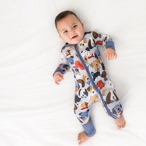 Little Sleepies Grey Puppy Parade Zippy, Size 18-24 Months